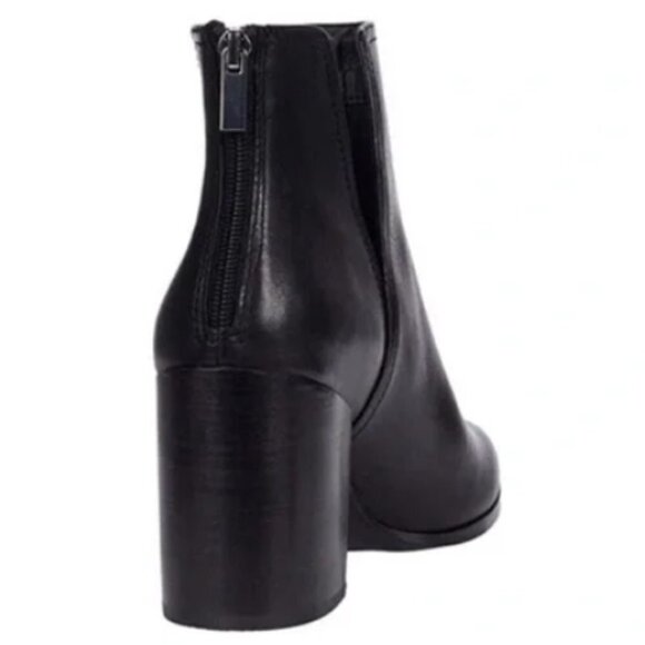 Steve Madden Darci black leather pointed toe ankle boots 10 - Picture 5 of 7
